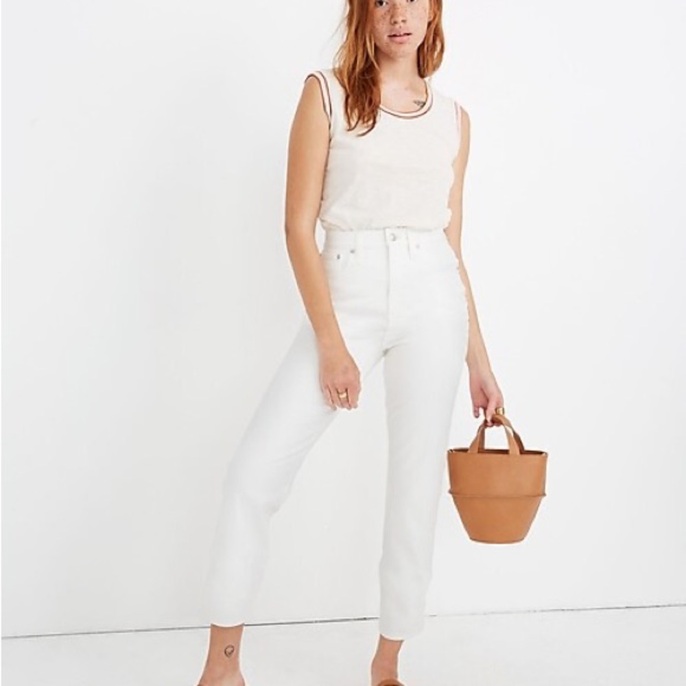 (Madewell) straight crop jeans